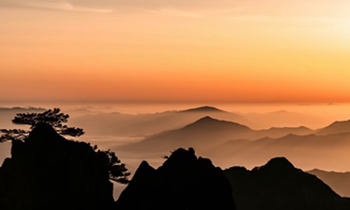 Sunset-Huangshan