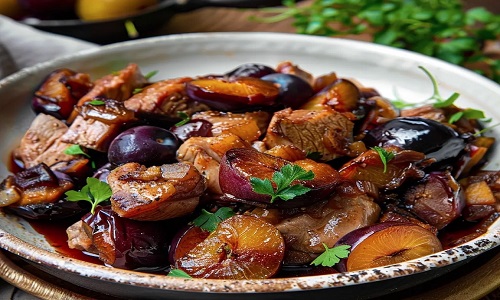 Braised-Pork-with-Plums